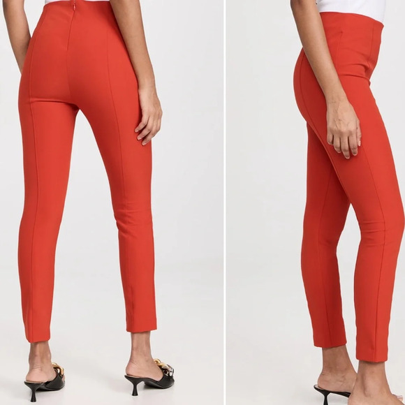 Veronica Beard Honolulu Scuba Pant in Flame Red 8 - Picture 2 of 6
